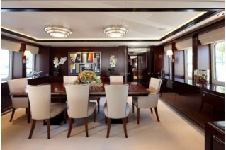 Motoryacht Perle Noire (ex Willpower) Interior - Dining area